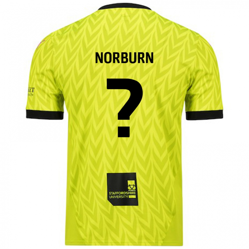 Kinder Dylan Norburn #0 Fluoreszierend Grün Auswärtstrikot Trikot 2024/25 T-Shirt