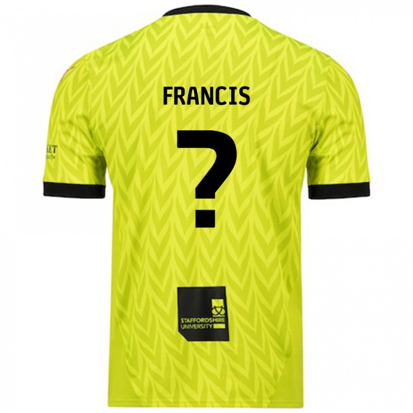 Kinder Louis Francis #0 Fluoreszierend Grün Auswärtstrikot Trikot 2024/25 T-Shirt