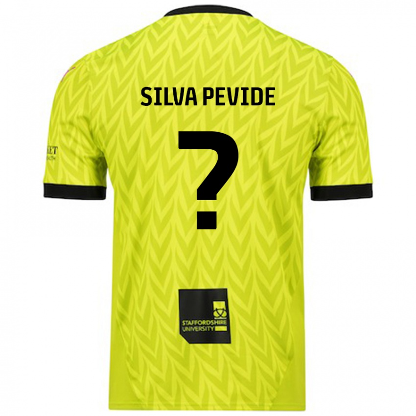 Kinder Joao Silva Pevide #0 Fluoreszierend Grün Auswärtstrikot Trikot 2024/25 T-Shirt