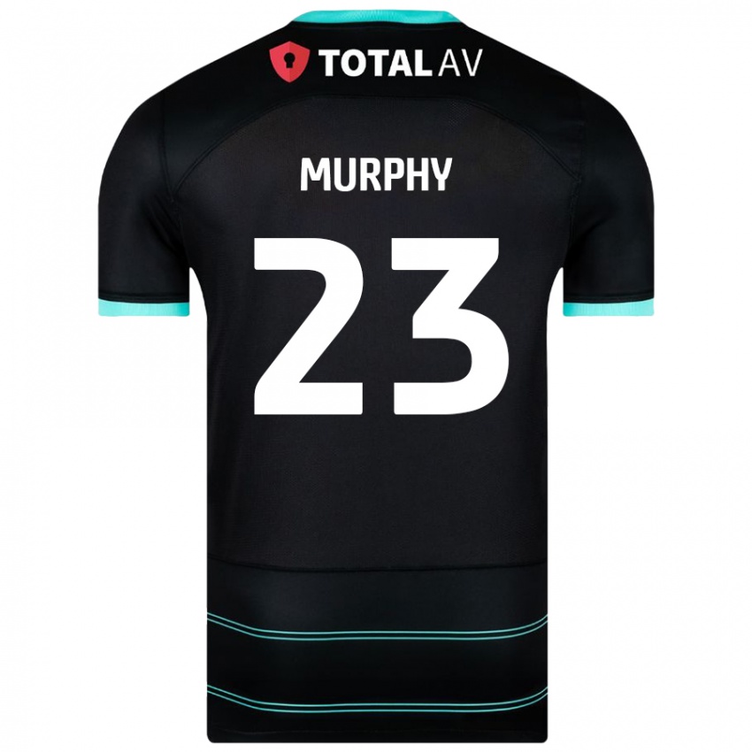 Kinder Josh Murphy #23 Schwarz Auswärtstrikot Trikot 2024/25 T-Shirt