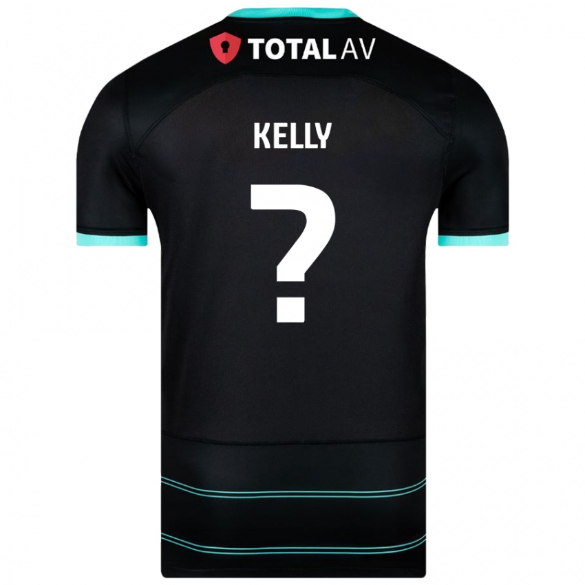 Kinder Liam Kelly #0 Schwarz Auswärtstrikot Trikot 2024/25 T-Shirt