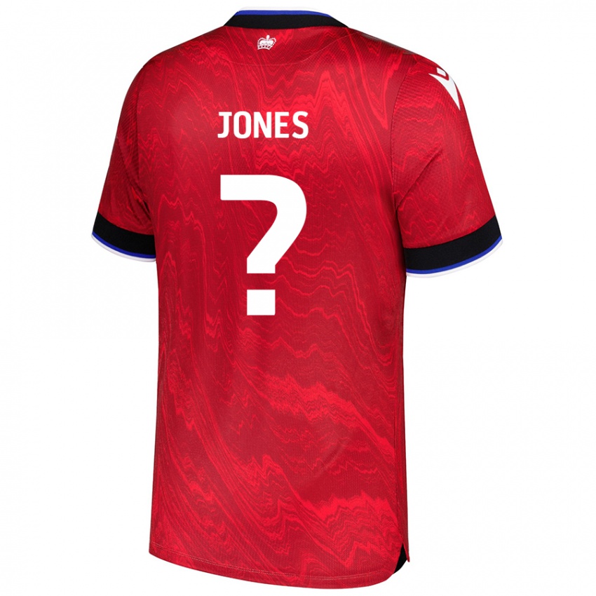 Kinder Jerae Jones #0 Rot Schwarz Auswärtstrikot Trikot 2024/25 T-Shirt