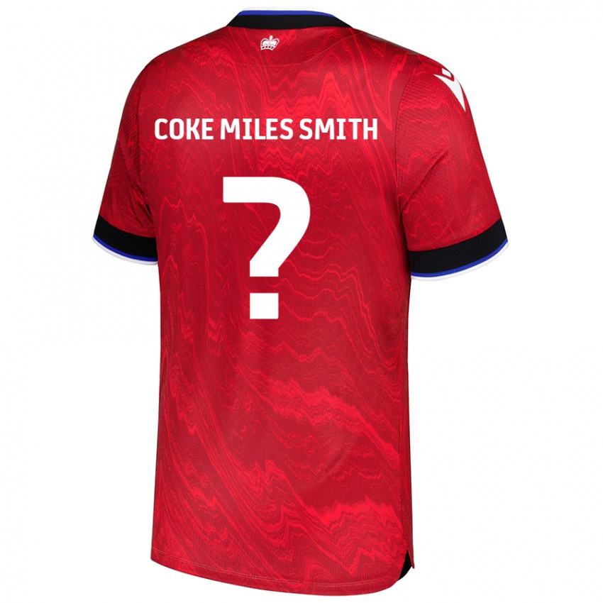 Kinder Kiyan Coke Miles Smith #0 Rot Schwarz Auswärtstrikot Trikot 2024/25 T-Shirt