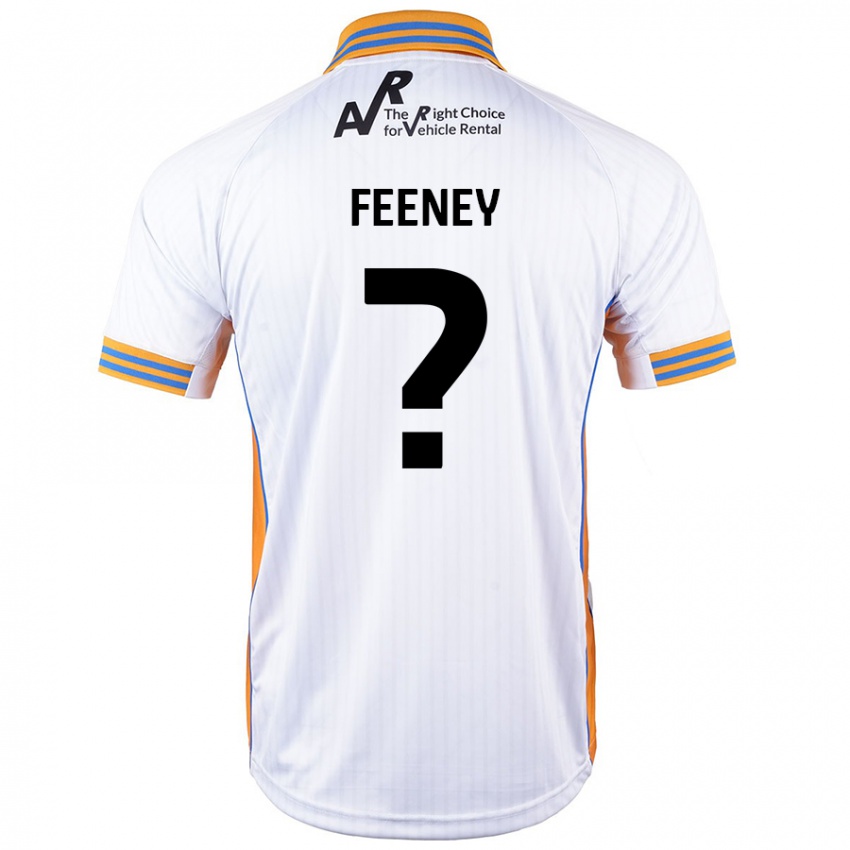 Kinder Josh Feeney #0 Weiß Auswärtstrikot Trikot 2024/25 T-Shirt