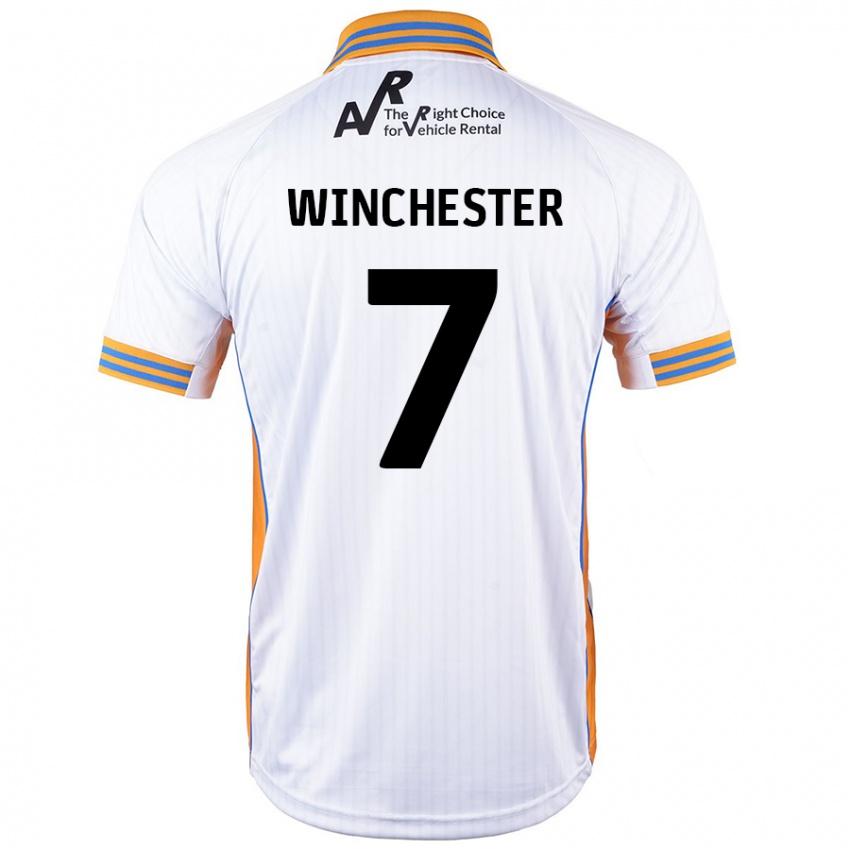 Kinder Carl Winchester #7 Weiß Auswärtstrikot Trikot 2024/25 T-Shirt