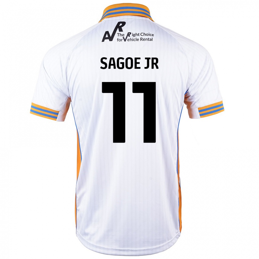 Kinder Charles Sagoe Jr #11 Weiß Auswärtstrikot Trikot 2024/25 T-Shirt