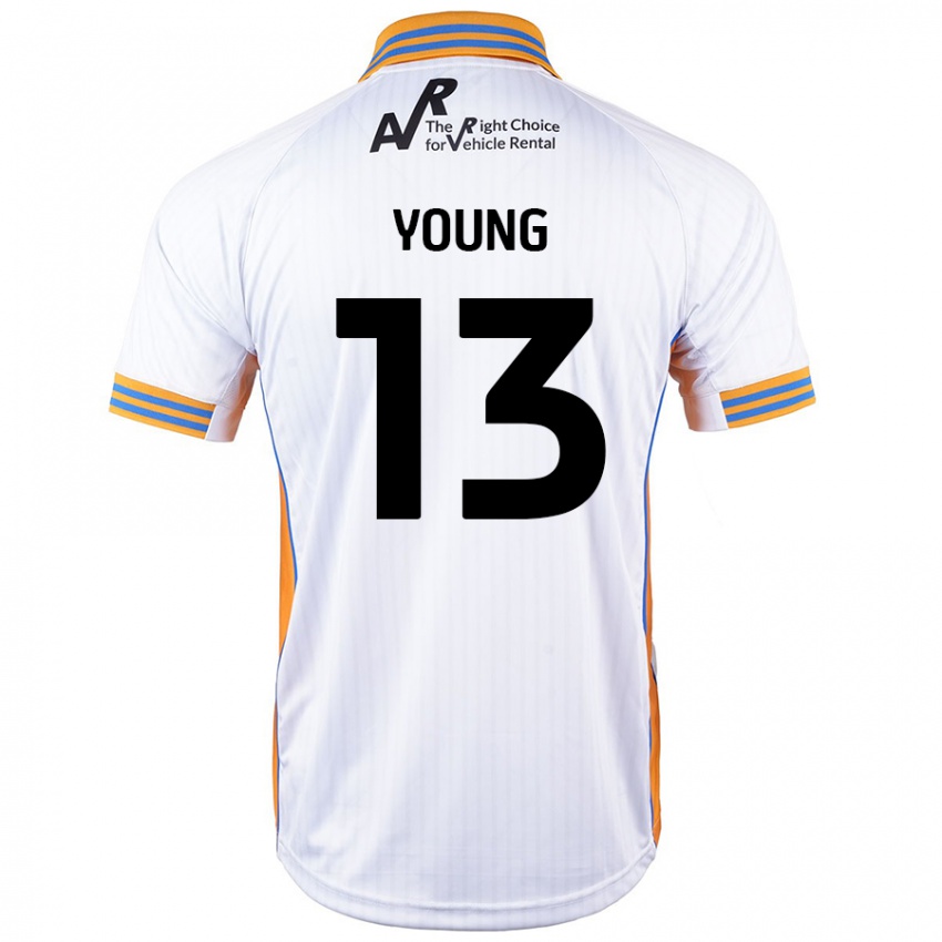 Kinder Joe Young #13 Weiß Auswärtstrikot Trikot 2024/25 T-Shirt