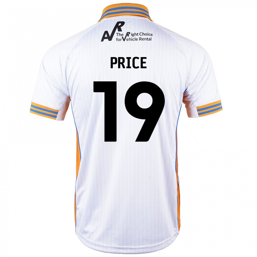 Kinder Jack Price #19 Weiß Auswärtstrikot Trikot 2024/25 T-Shirt