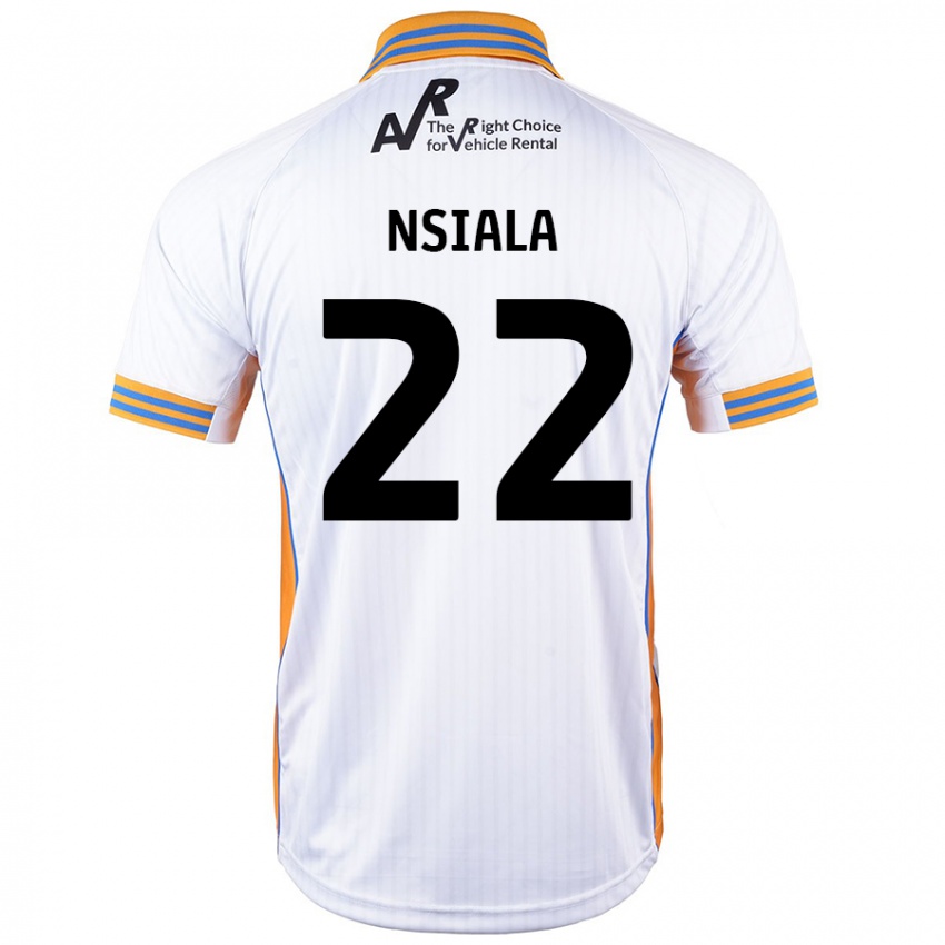 Kinder Toto Nsiala #22 Weiß Auswärtstrikot Trikot 2024/25 T-Shirt