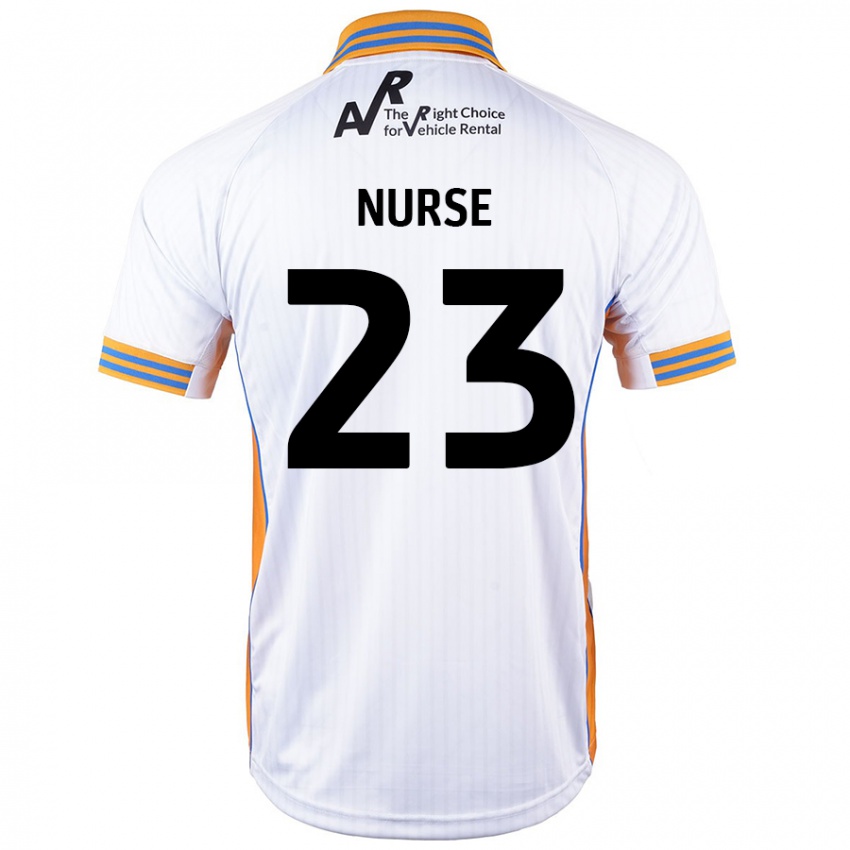 Kinder George Nurse #23 Weiß Auswärtstrikot Trikot 2024/25 T-Shirt