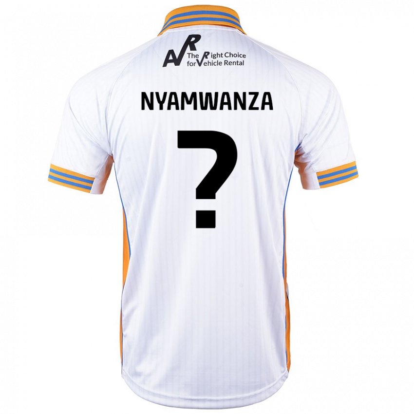 Kinder Simba Nyamwanza #0 Weiß Auswärtstrikot Trikot 2024/25 T-Shirt