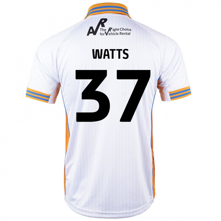 Kinder Harvey Watts #37 Weiß Auswärtstrikot Trikot 2024/25 T-Shirt