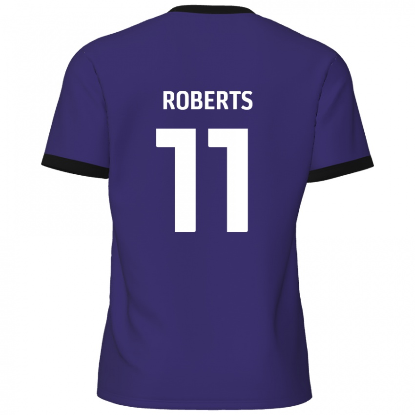 Kinder Jordan Roberts #11 Lila Auswärtstrikot Trikot 2024/25 T-Shirt