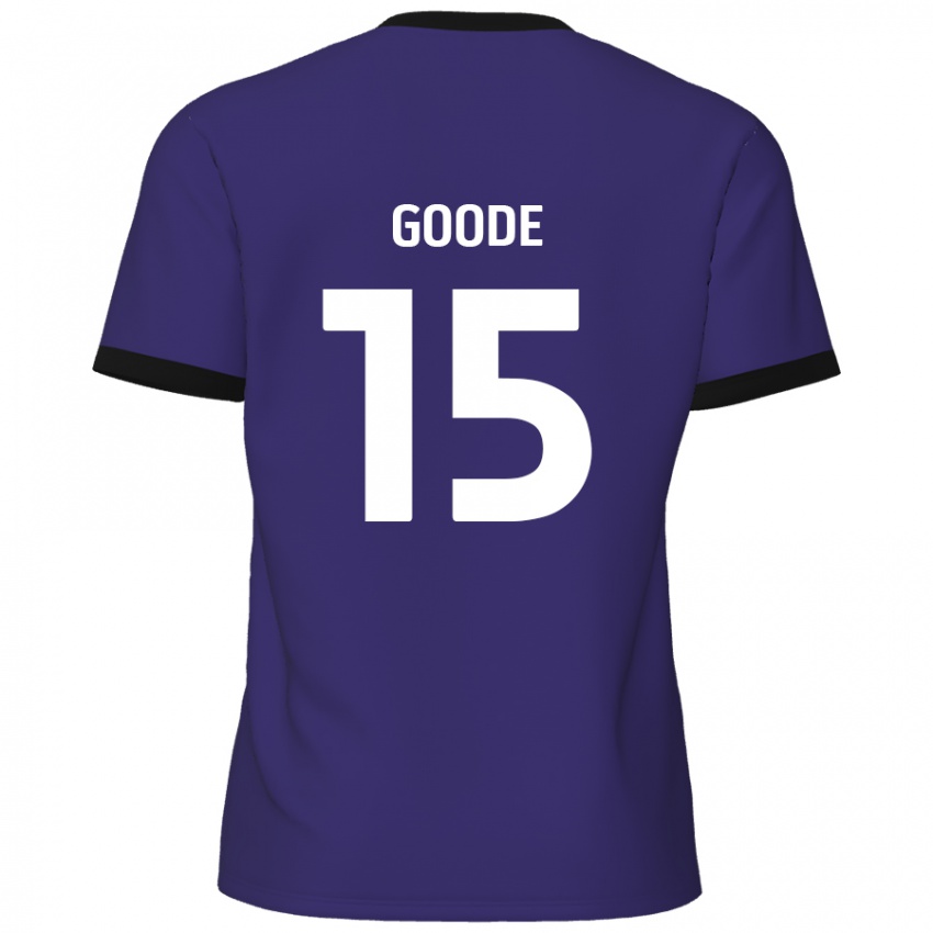 Kinder Charlie Goode #15 Lila Auswärtstrikot Trikot 2024/25 T-Shirt