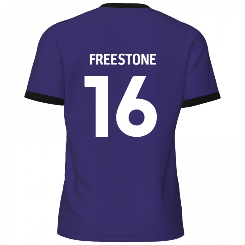 Kinder Lewis Freestone #16 Lila Auswärtstrikot Trikot 2024/25 T-Shirt