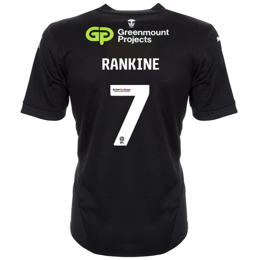 Kinder Dion Rankine #7 Schwarz Auswärtstrikot Trikot 2024/25 T-Shirt