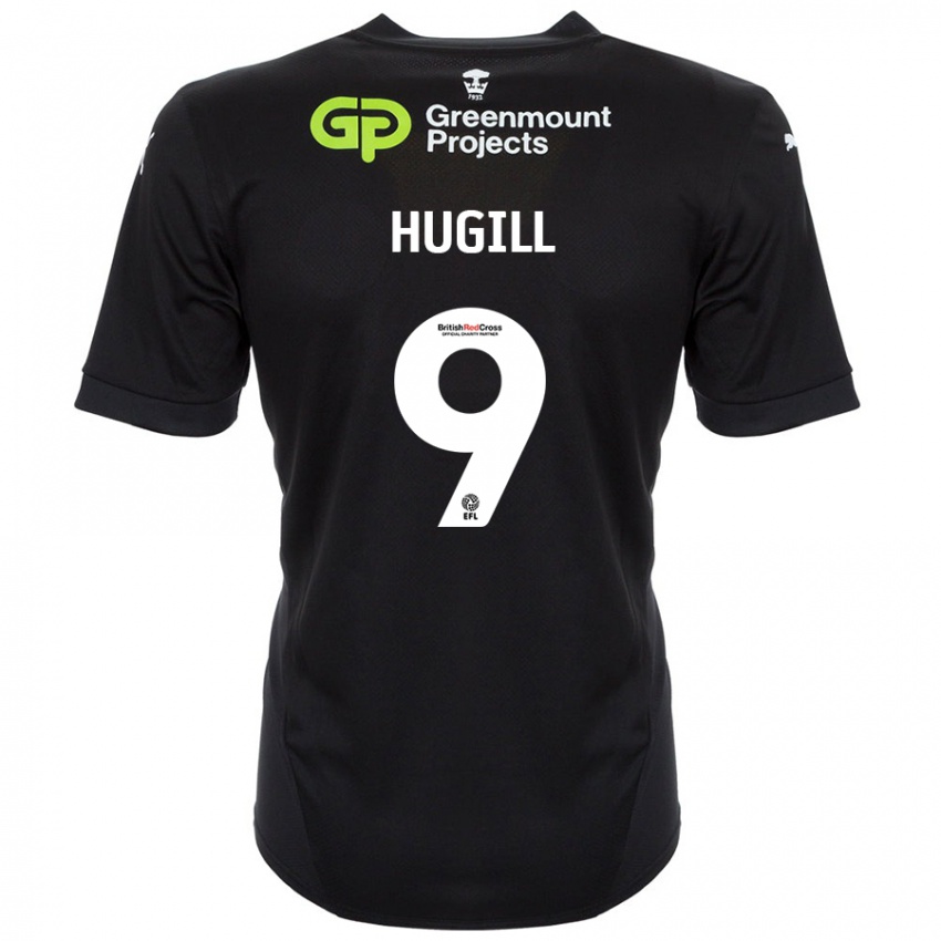 Kinder Joe Hugill #9 Schwarz Auswärtstrikot Trikot 2024/25 T-Shirt