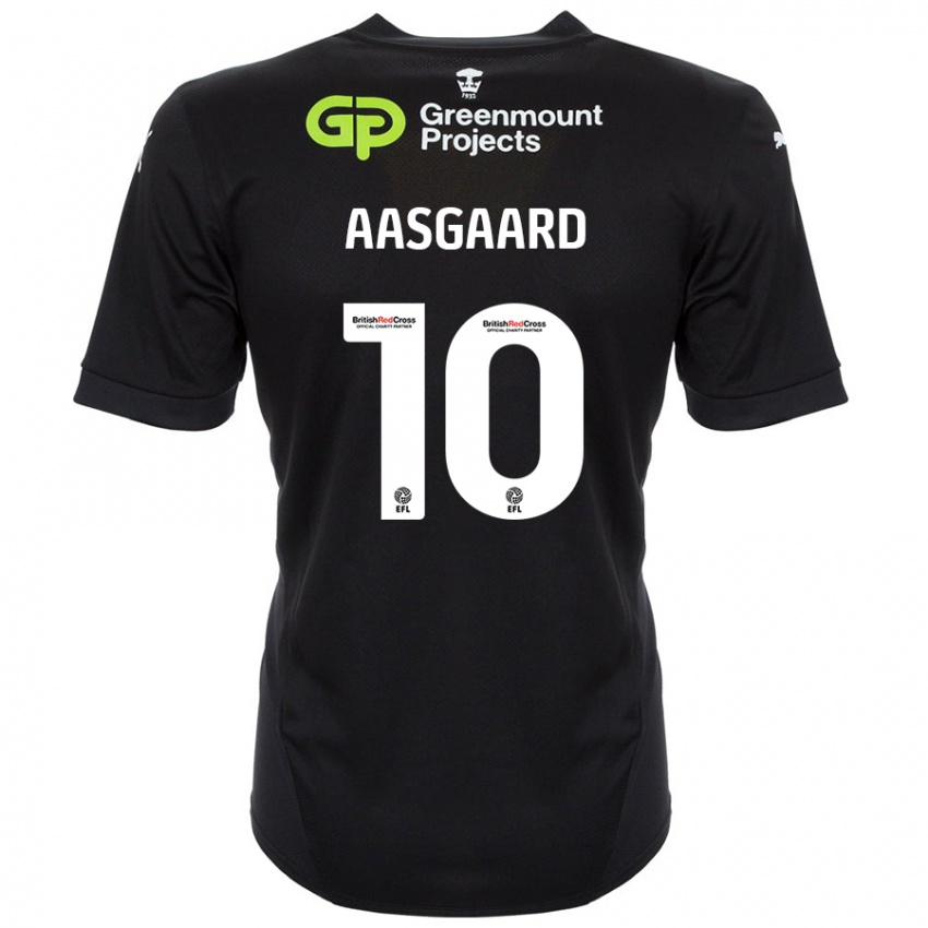 Kinder Thelo Aasgaard #10 Schwarz Auswärtstrikot Trikot 2024/25 T-Shirt