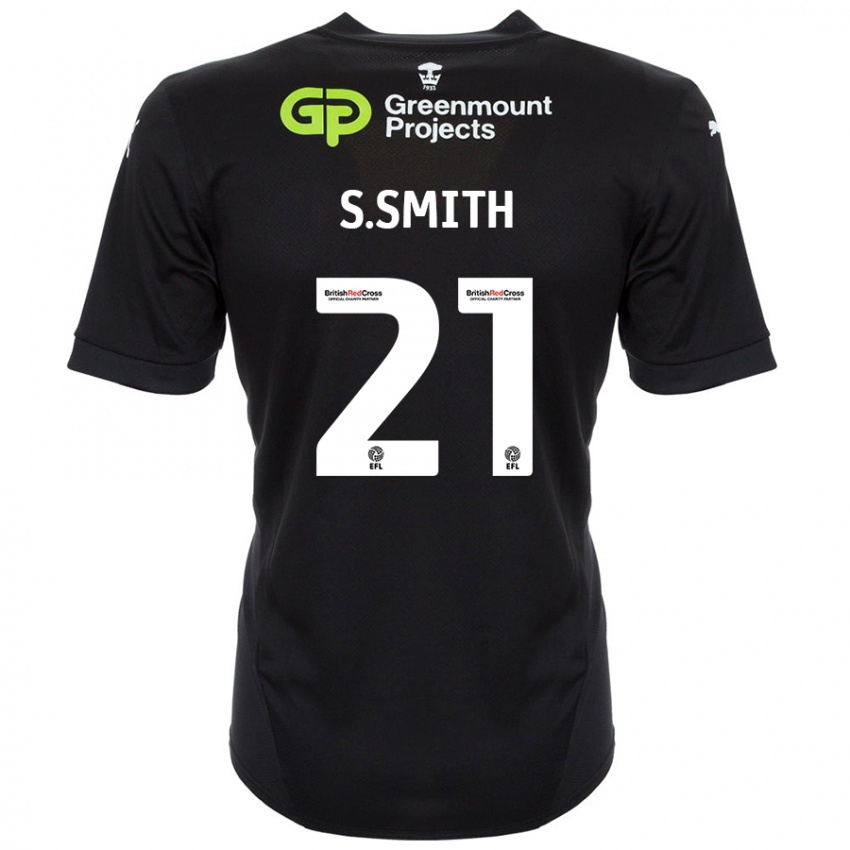 Kinder Scott Smith #21 Schwarz Auswärtstrikot Trikot 2024/25 T-Shirt