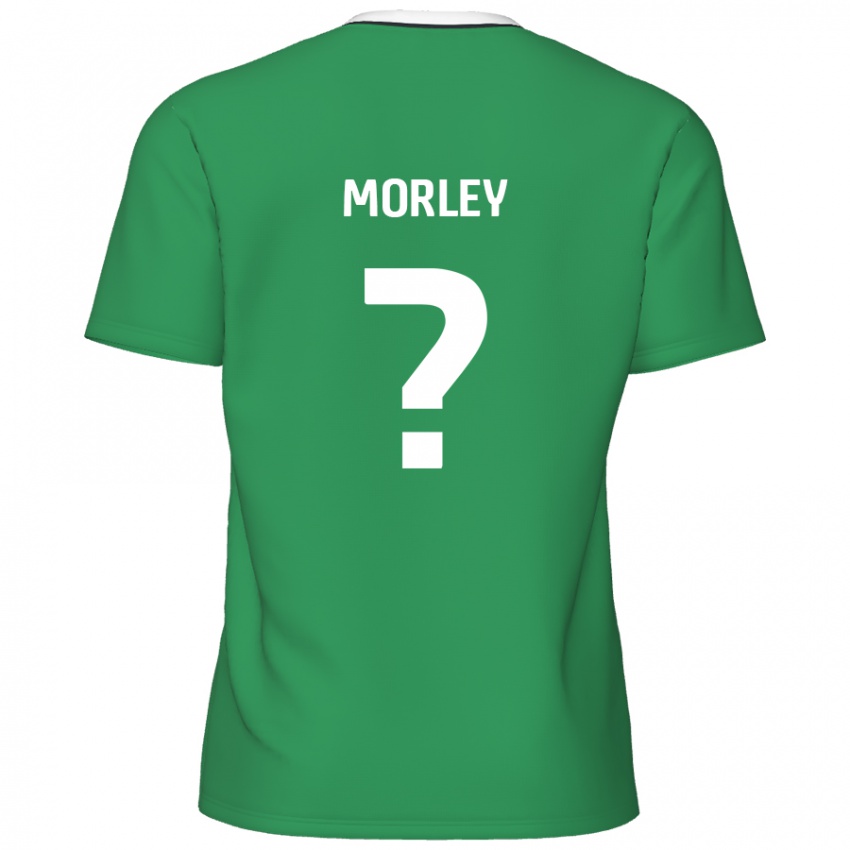 Kinder Aaron Morley #0 Grün Weiße Streifen Auswärtstrikot Trikot 2024/25 T-Shirt