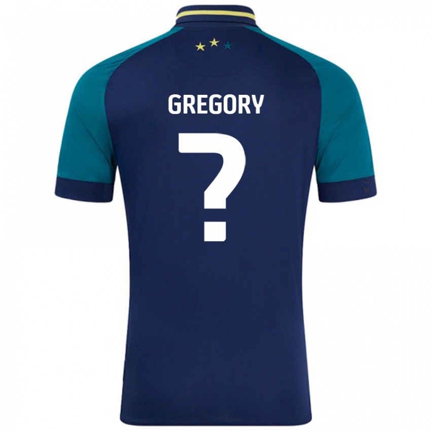 Kinder Anthony Gregory #0 Marine Dunkelgrün Auswärtstrikot Trikot 2024/25 T-Shirt