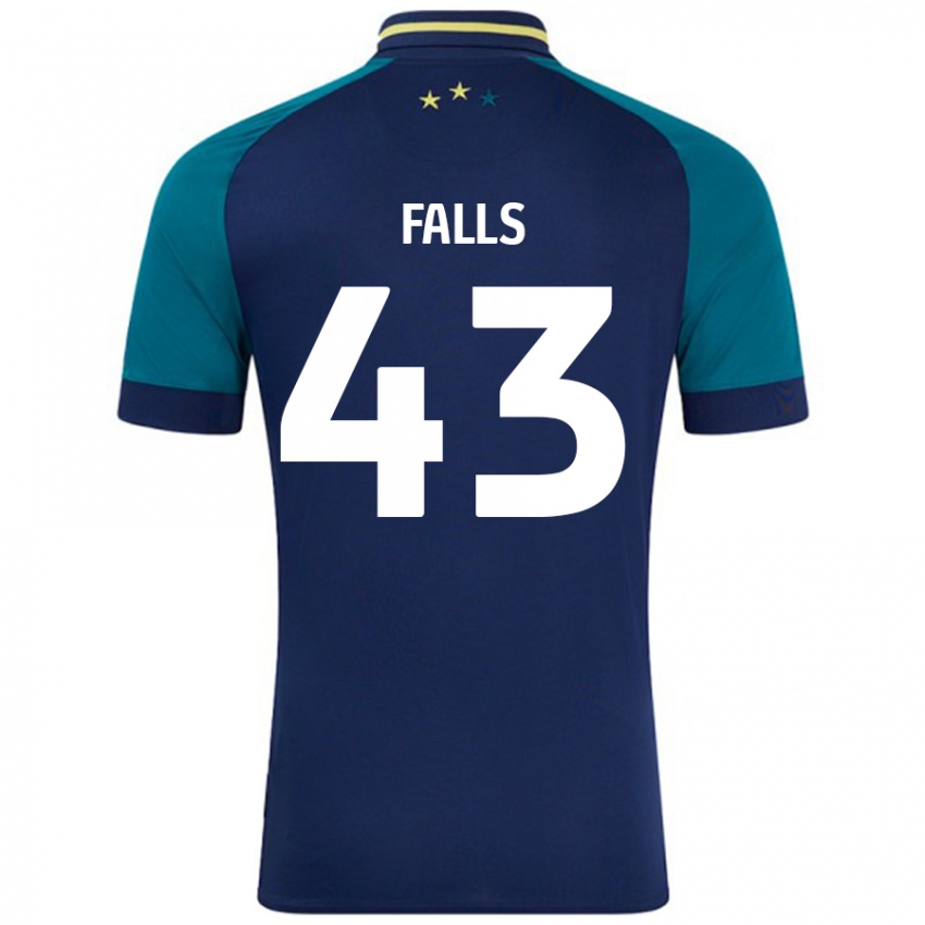 Kinder Conor Falls #43 Marine Dunkelgrün Auswärtstrikot Trikot 2024/25 T-Shirt