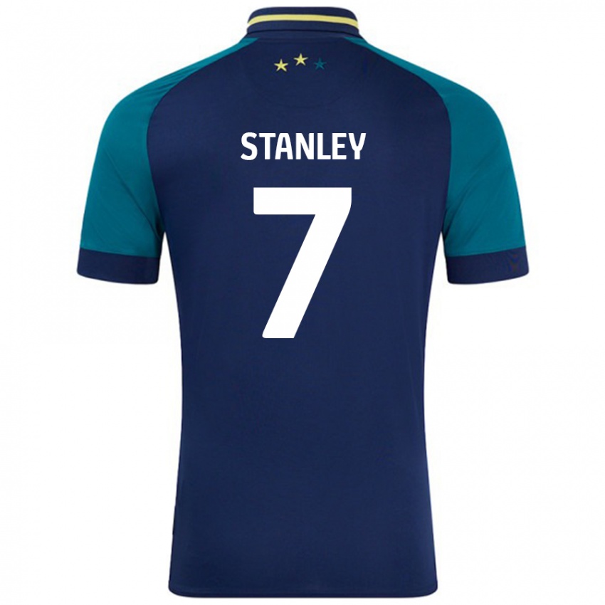 Kinder Katie Stanley #7 Marine Dunkelgrün Auswärtstrikot Trikot 2024/25 T-Shirt