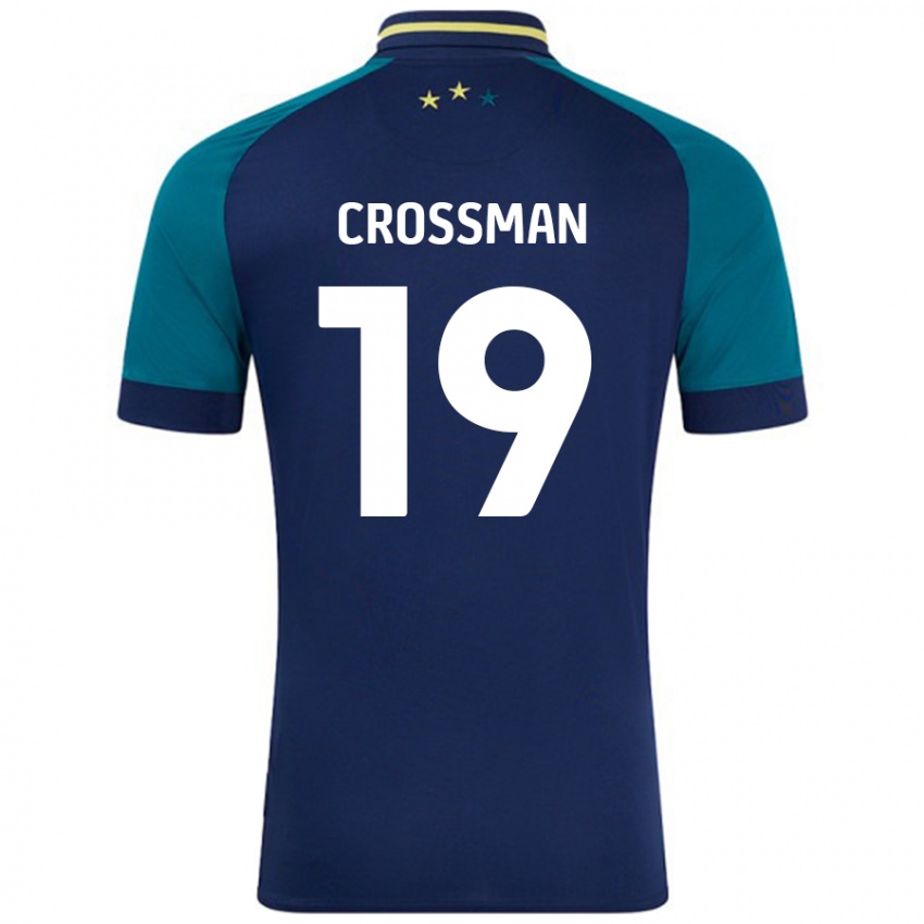 Kinder Paige Crossman #19 Marine Dunkelgrün Auswärtstrikot Trikot 2024/25 T-Shirt