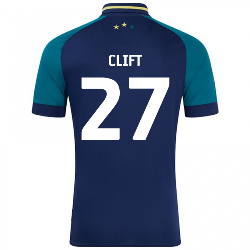 Kinder Cassidy Clift #27 Marine Dunkelgrün Auswärtstrikot Trikot 2024/25 T-Shirt