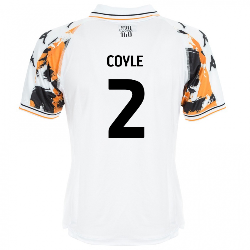 Kinder Lewie Coyle #2 Weiß Auswärtstrikot Trikot 2024/25 T-Shirt