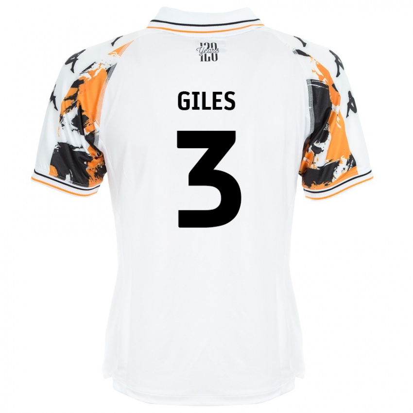 Kinder Ryan Giles #3 Weiß Auswärtstrikot Trikot 2024/25 T-Shirt