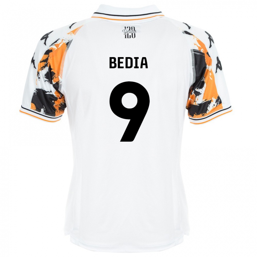 Kinder Chris Bedia #9 Weiß Auswärtstrikot Trikot 2024/25 T-Shirt