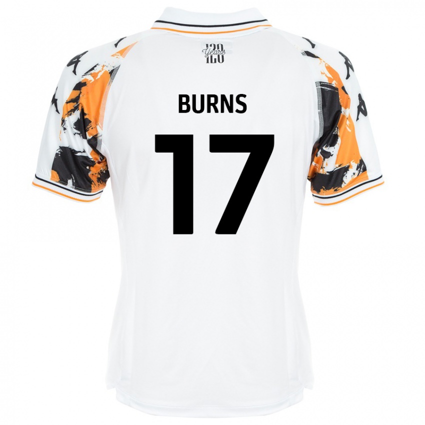 Kinder Finley Burns #17 Weiß Auswärtstrikot Trikot 2024/25 T-Shirt