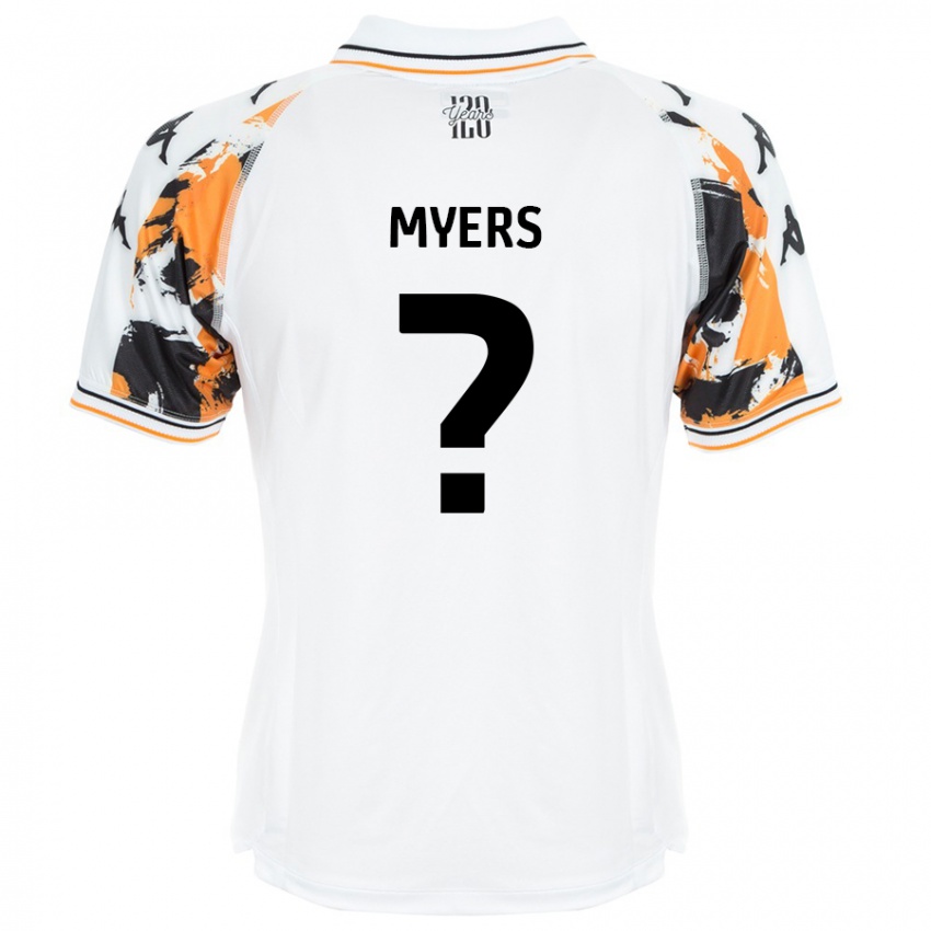 Kinder Zane Myers #0 Weiß Auswärtstrikot Trikot 2024/25 T-Shirt