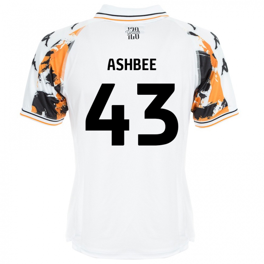 Kinder Stanley Ashbee #43 Weiß Auswärtstrikot Trikot 2024/25 T-Shirt