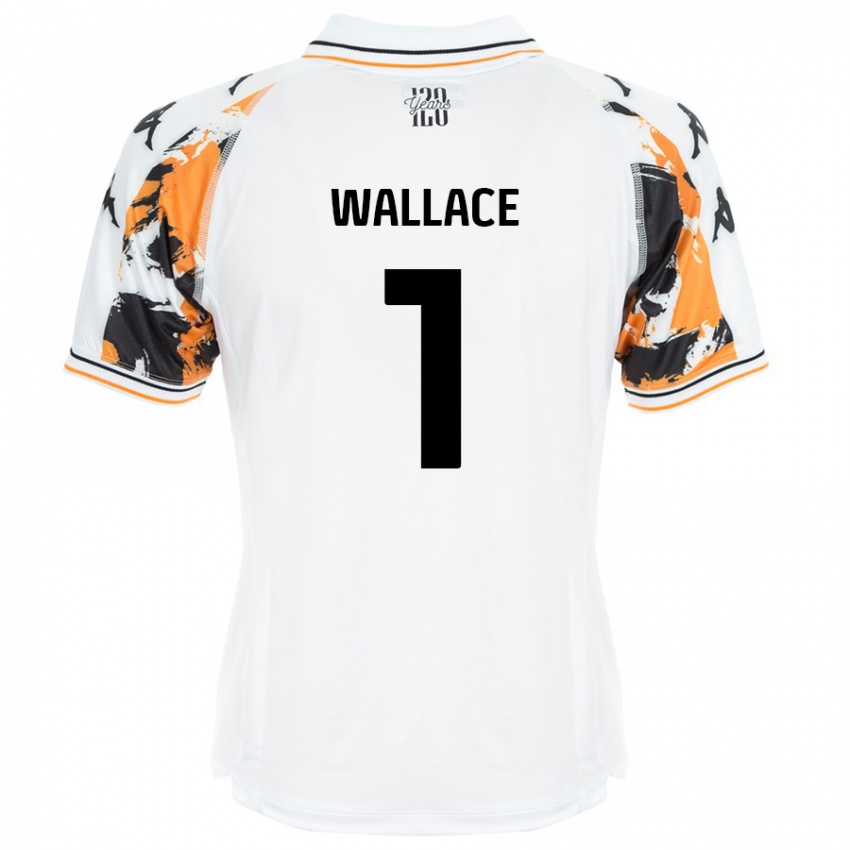 Kinder Abbi Wallace #1 Weiß Auswärtstrikot Trikot 2024/25 T-Shirt