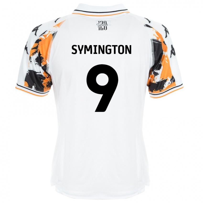 Kinder Jo Symington #9 Weiß Auswärtstrikot Trikot 2024/25 T-Shirt