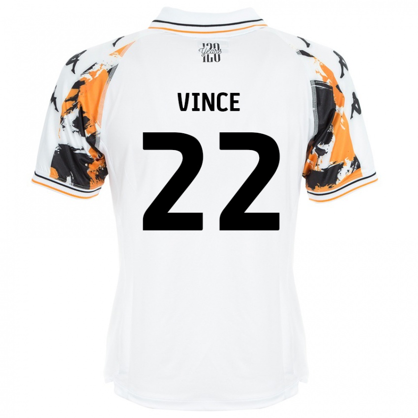 Kinder Anna Vince #22 Weiß Auswärtstrikot Trikot 2024/25 T-Shirt