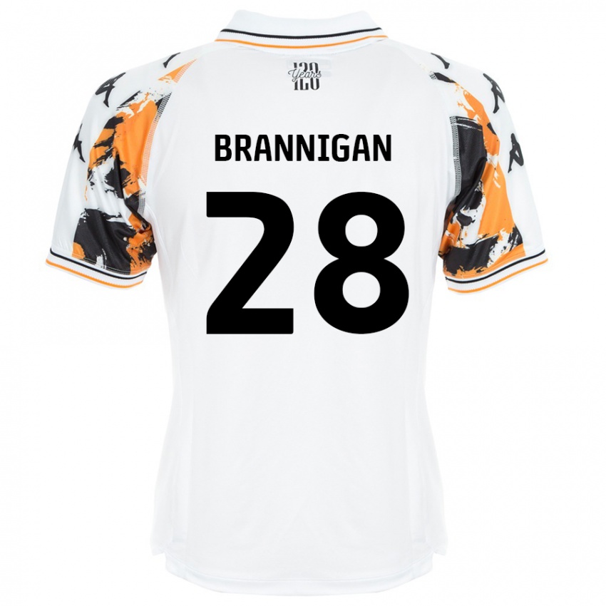 Kinder Aoife Brannigan #28 Weiß Auswärtstrikot Trikot 2024/25 T-Shirt