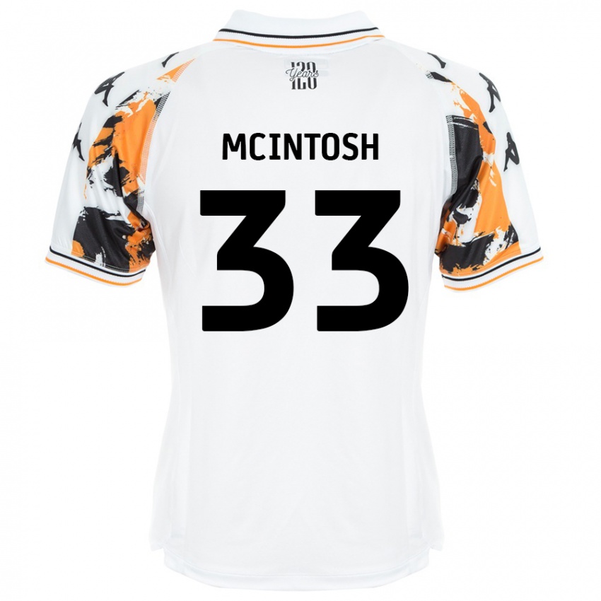 Kinder Lucy Mcintosh #33 Weiß Auswärtstrikot Trikot 2024/25 T-Shirt