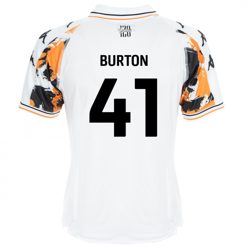 Kinder Jess Burton #41 Weiß Auswärtstrikot Trikot 2024/25 T-Shirt