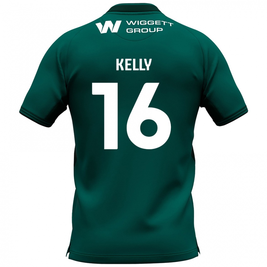 Kinder Daniel Kelly #16 Grün Auswärtstrikot Trikot 2024/25 T-Shirt