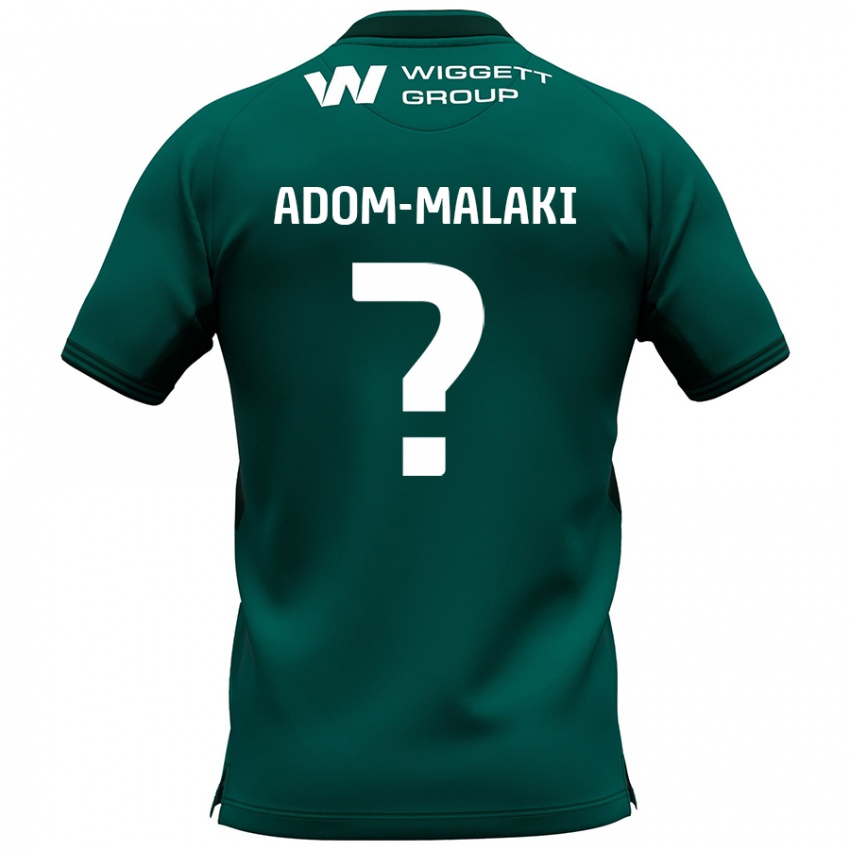 Kinder Nino Adom-Malaki #0 Grün Auswärtstrikot Trikot 2024/25 T-Shirt