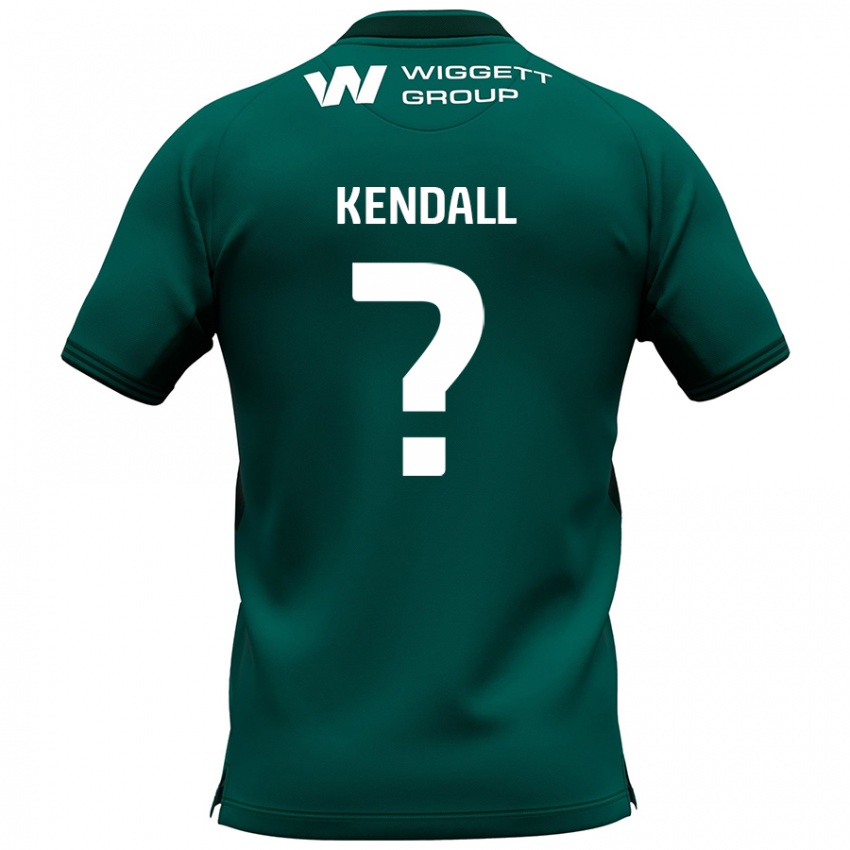 Kinder Sheldon Kendall #0 Grün Auswärtstrikot Trikot 2024/25 T-Shirt