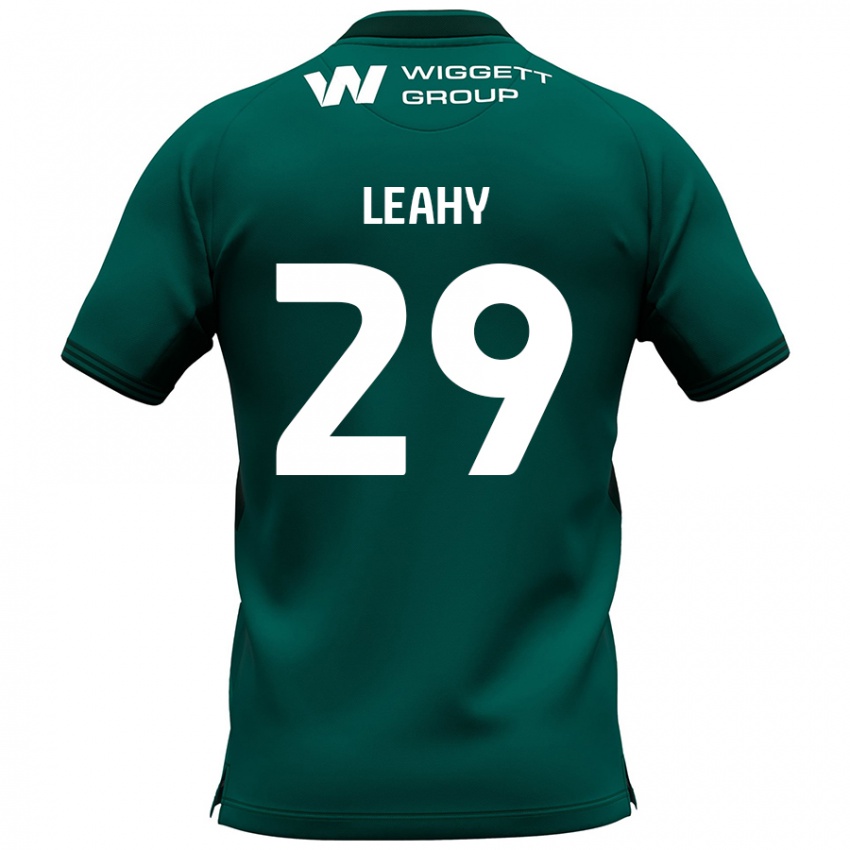 Kinder Tom Leahy #29 Grün Auswärtstrikot Trikot 2024/25 T-Shirt