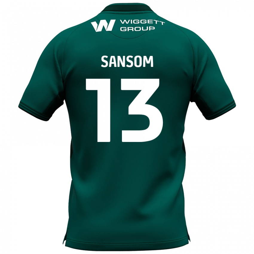 Kinder Chloe Sansom #13 Grün Auswärtstrikot Trikot 2024/25 T-Shirt