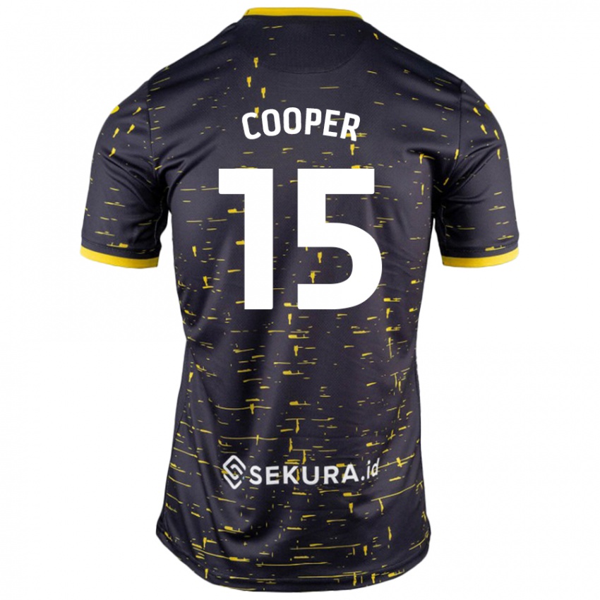 Kinder Naomi Cooper #15 Schwarz Gelb Auswärtstrikot Trikot 2024/25 T-Shirt