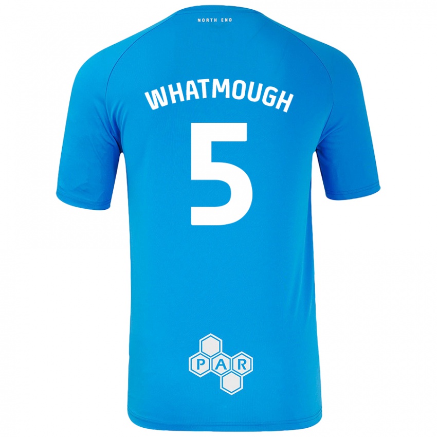 Kinder Jack Whatmough #5 Himmelblau Auswärtstrikot Trikot 2024/25 T-Shirt