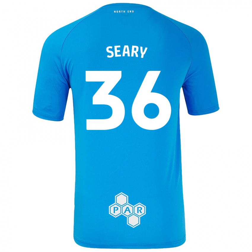 Kinder Josh Seary #36 Himmelblau Auswärtstrikot Trikot 2024/25 T-Shirt