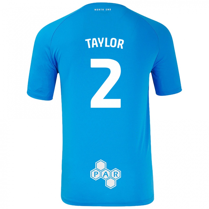 Kinder Alex Taylor #2 Himmelblau Auswärtstrikot Trikot 2024/25 T-Shirt